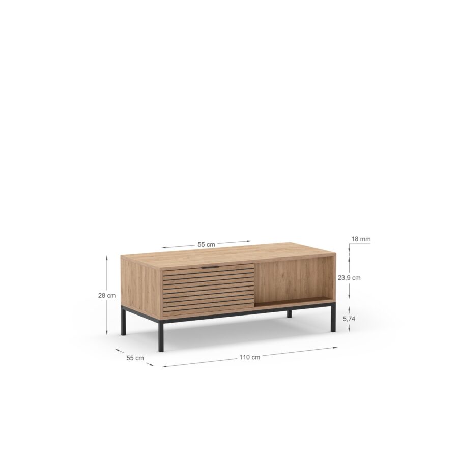 Mesa centro Aeris Pata metal - Imagen 4