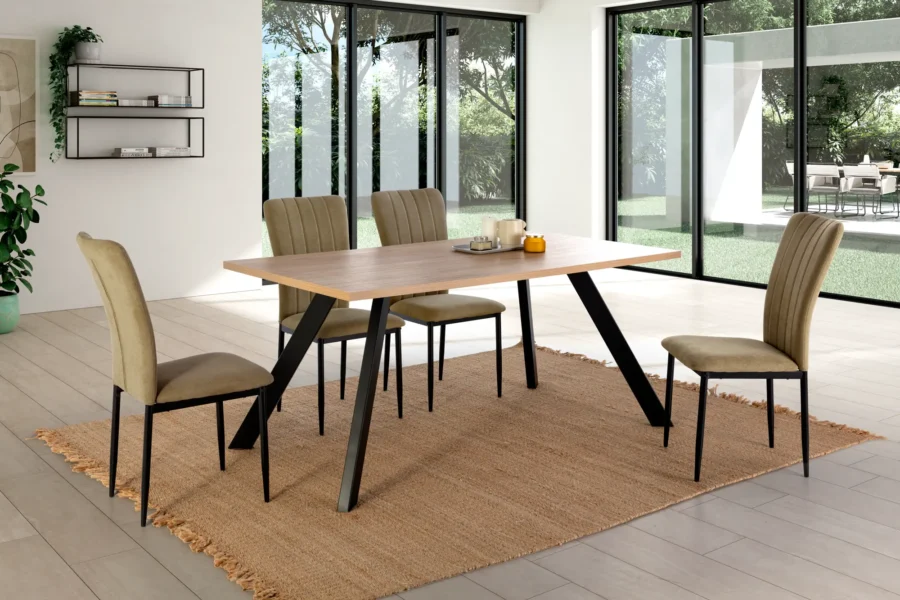 Mesa Tessa madera/metal - Imagen 3