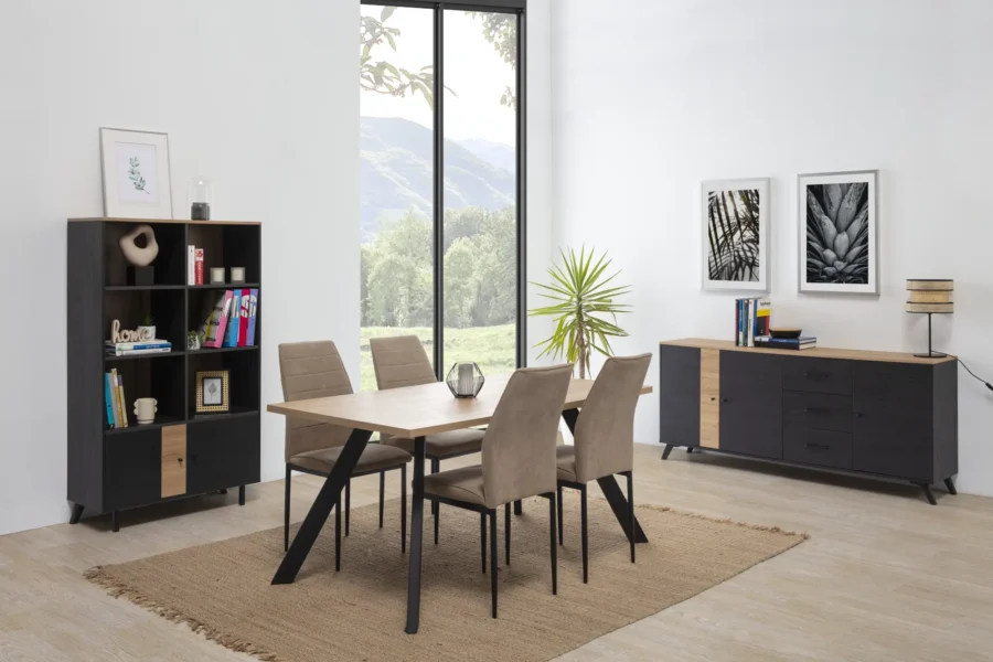 Mesa Tessa madera/metal - Imagen 4