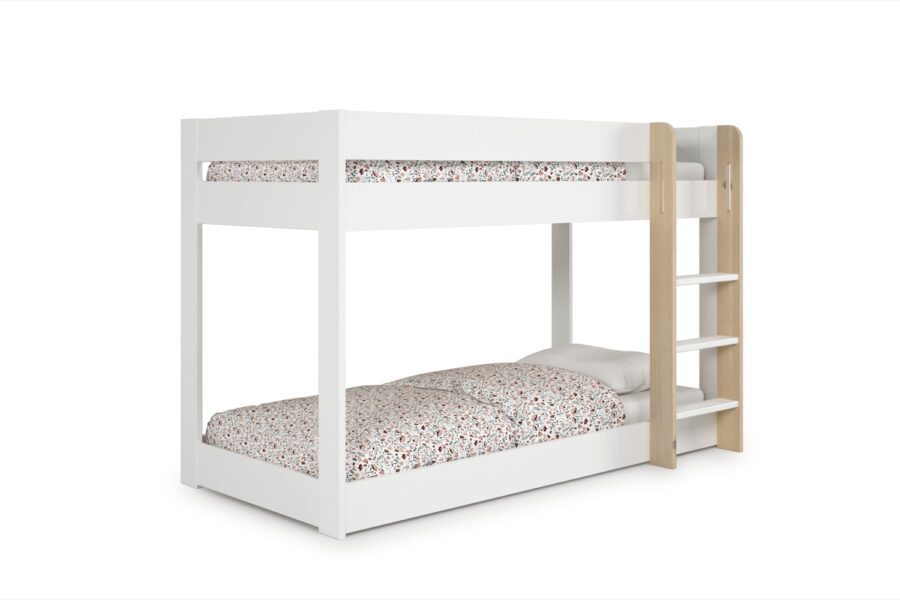 Litera Montessori Celest blanco comb. madera - Imagen 9