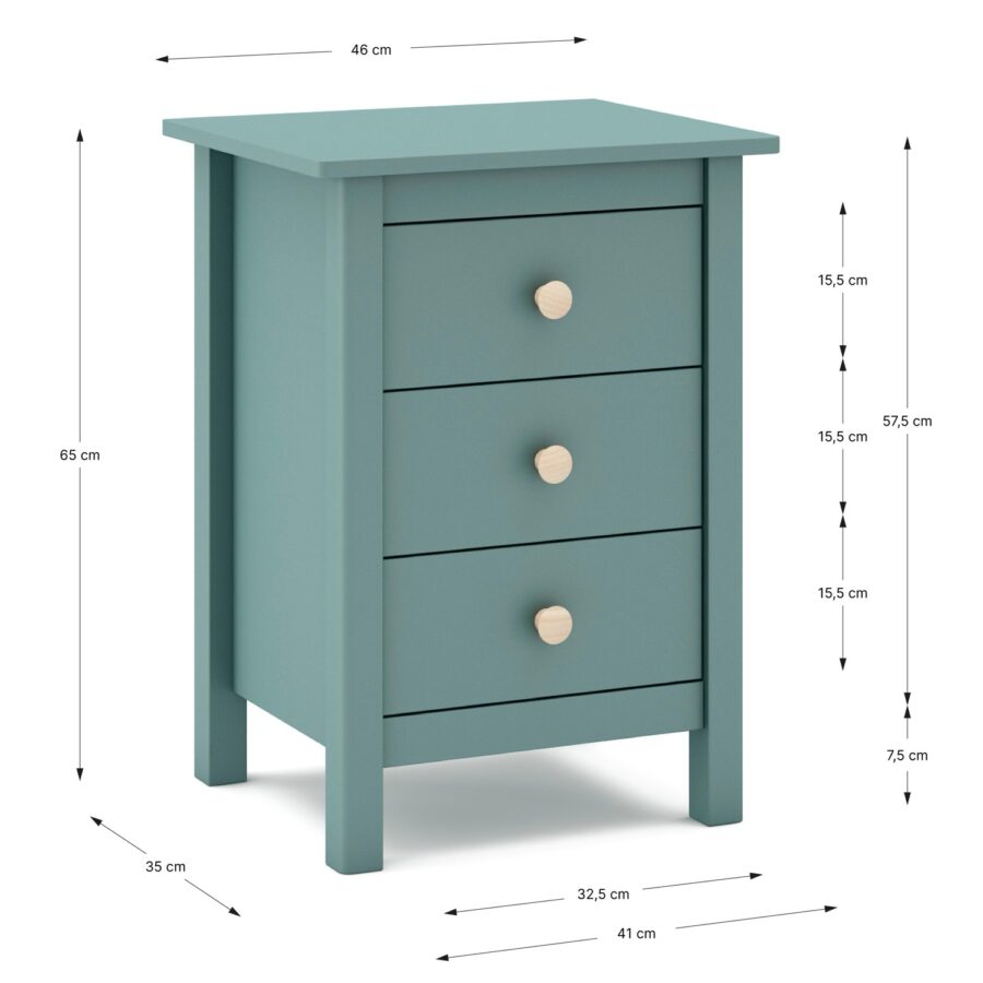 Mesita Mirx verde madera - Imagen 3