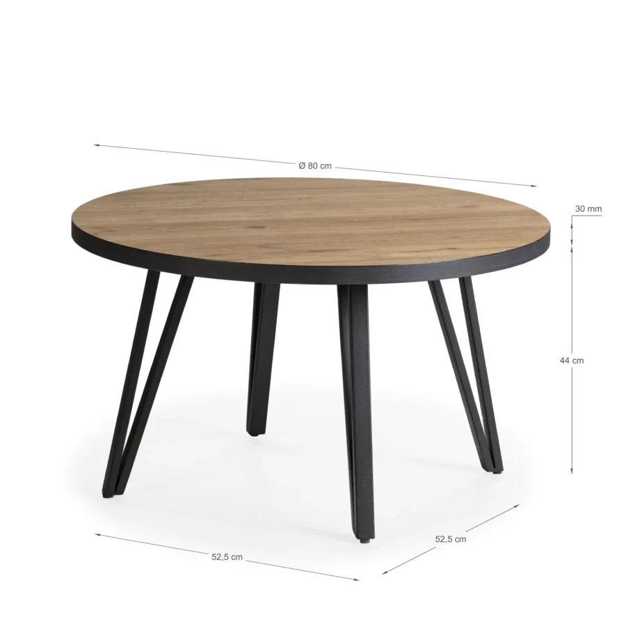 Mesa centro Sada madera/metal - Imagen 4