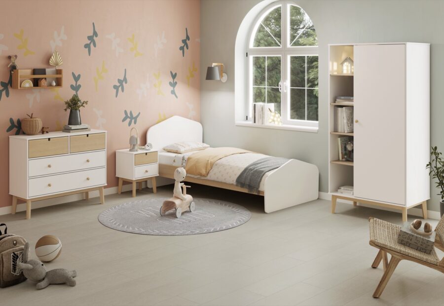 Armario Eben blanco comb. madera - Imagen 2