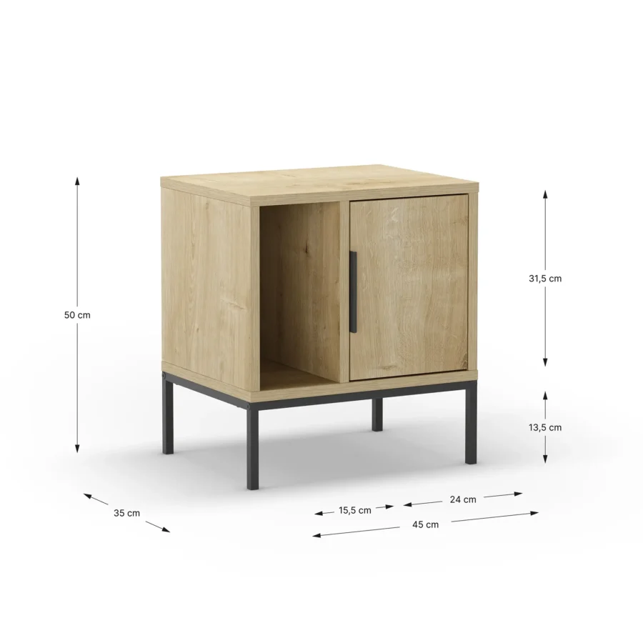 Mesita Lea madera/metal - Imagen 7