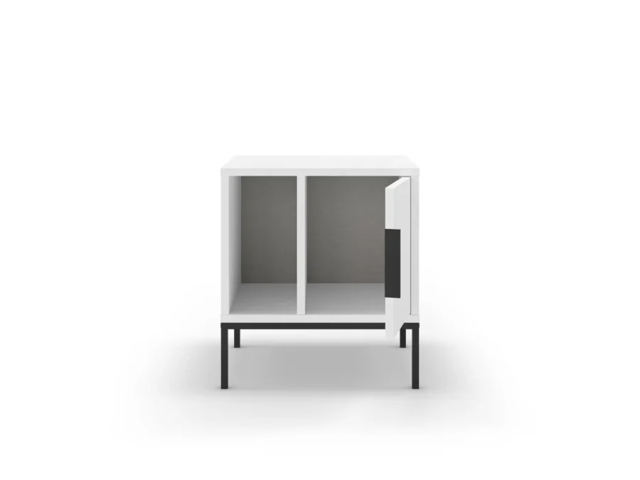 Mesita Lea blanco madera/metal - Imagen 2