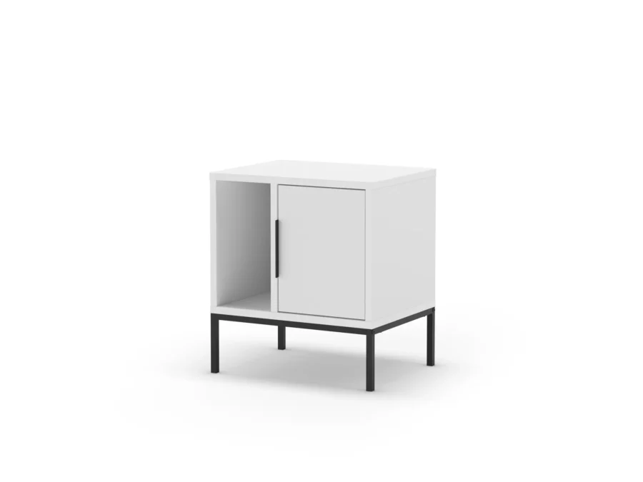 Mesita Lea blanco madera/metal - Imagen 5