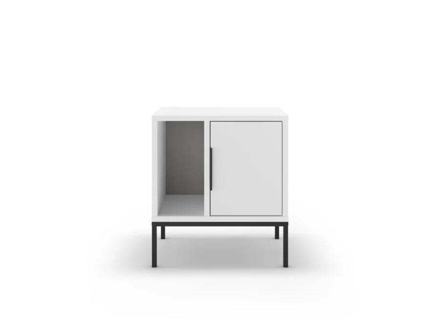 Mesita Lea blanco madera/metal - Imagen 6