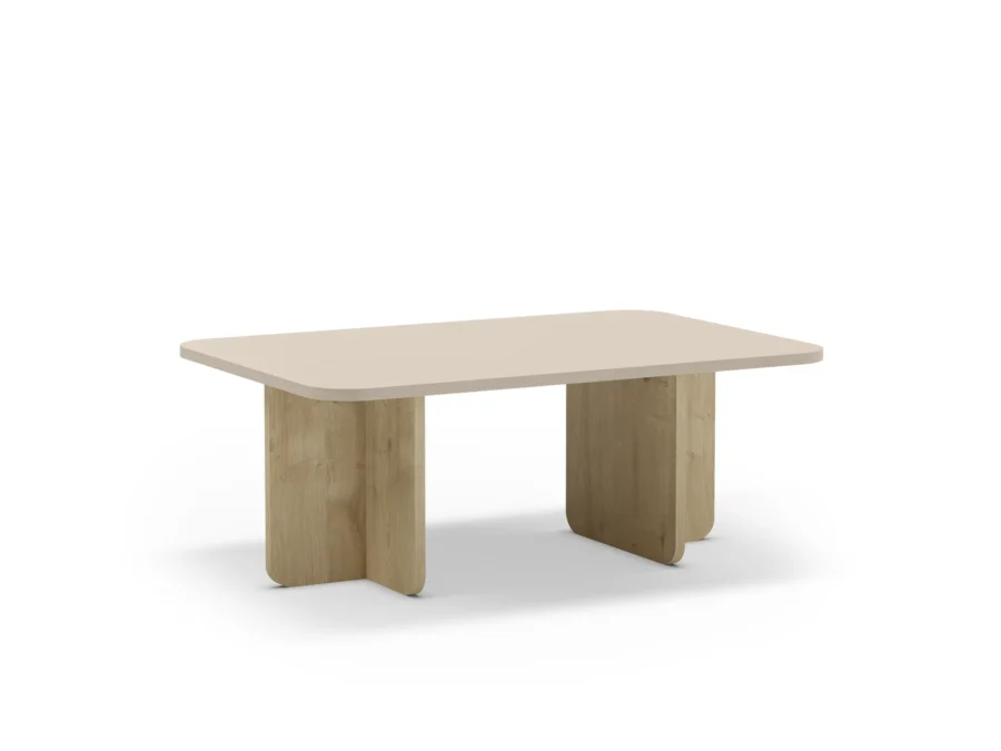 Mesa centro Kendall crema madera - Imagen 7