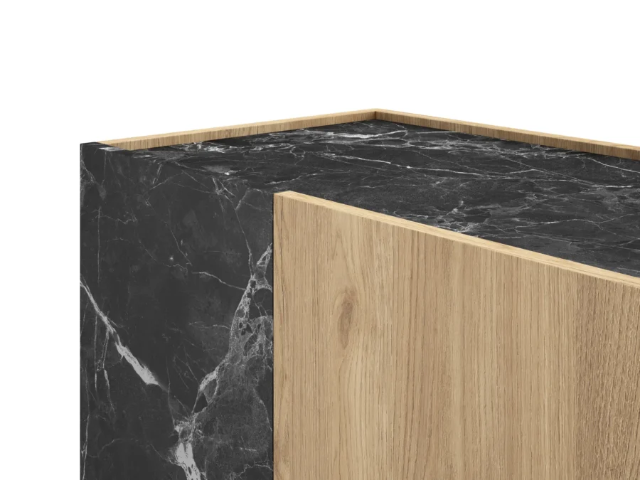 Mueble Auxiliar Dione madera (sepet/marmol lotus) - Imagen 3