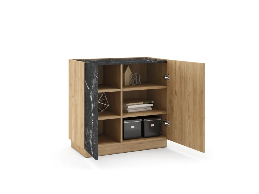 Mueble Auxiliar Dione madera (sepet/marmol lotus) - Imagen 5