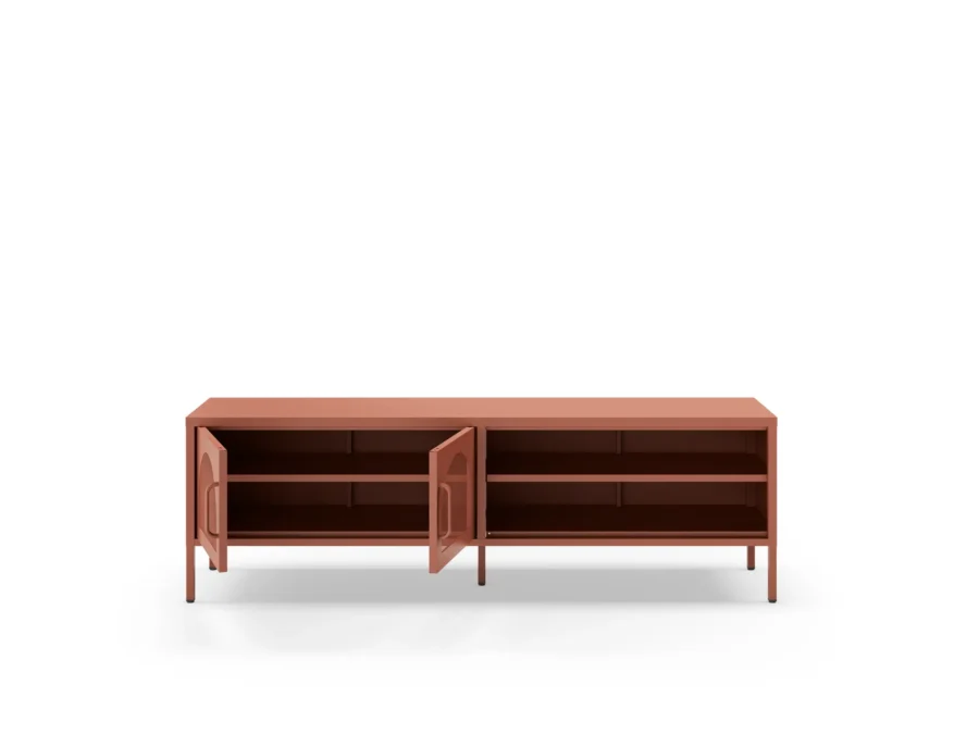 Mueble TV Diora rojo (terracota) - Imagen 2