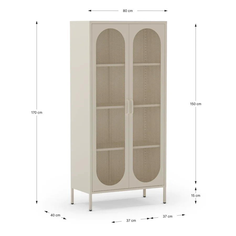 Mueble Auxiliar alto Emera crema - Imagen 7