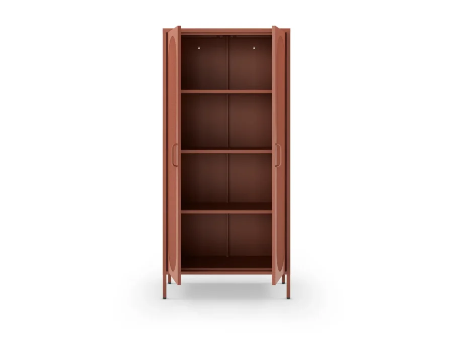 Mueble Auxiliar alto Emera rojo (terracota) - Imagen 2
