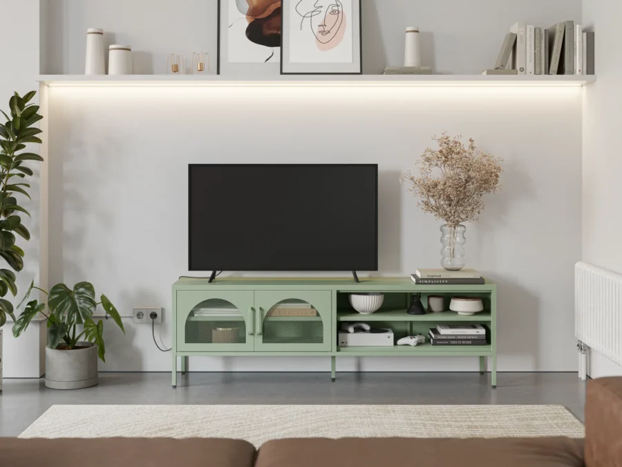 Mueble TV Diora verde (verde menta) - Imagen 3