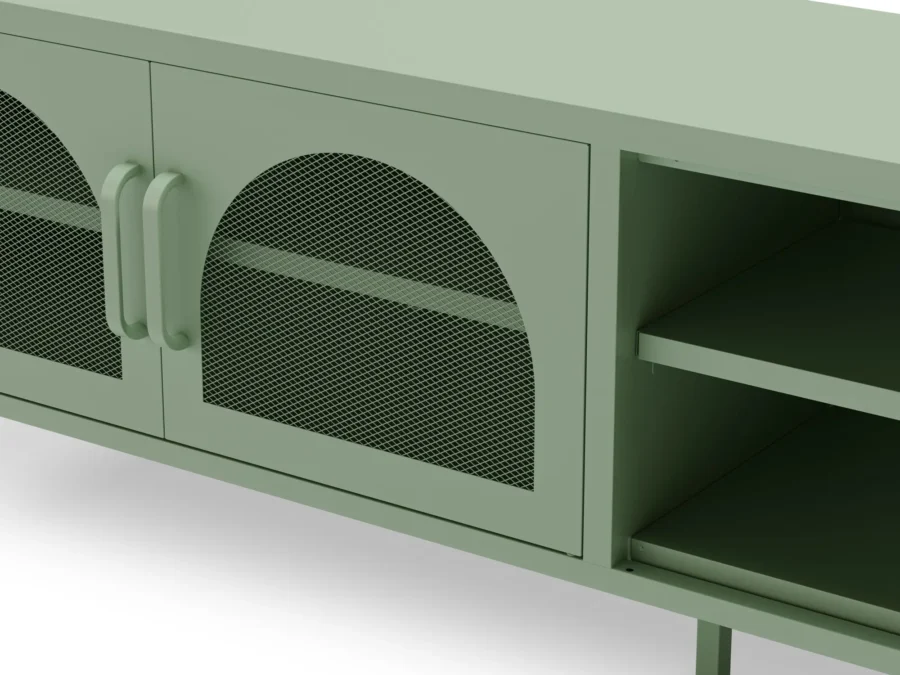 Mueble TV Diora verde (verde menta) - Imagen 4
